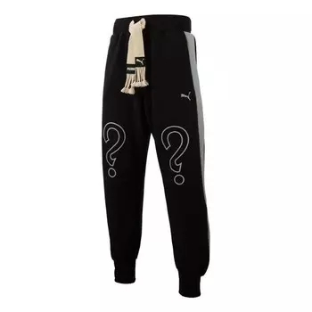 Брюки x staffonly x monopoly logo pants 'black' Puma, черный