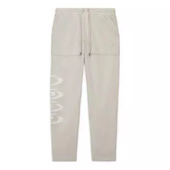 Брюки x travis scott fleece pants asia sizing 'light bone' Air Jordan, белый