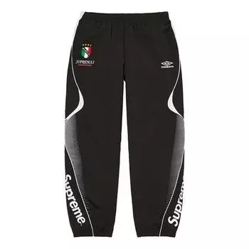 Брюки x umbro track pants 'black white' Supreme, черный