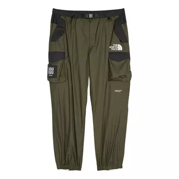 Брюки x undercover soukuu hike belted utility shell pant 'olive green' The North Face, зеленый