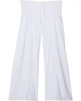 Брюки XCVI Poplin Kaj Wide Leggings, белый