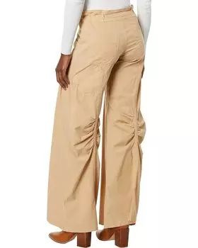 Брюки XCVI Willow Wide-Leg Pants in Stretch Poplin, цвет Burlap