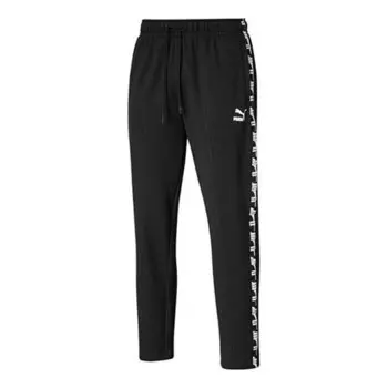 Брюки xtg cuffed sweatpants 'black white' Puma, черный