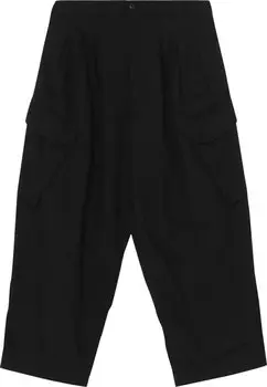 Брюки Yohji Yamamoto Oxford Z-12 Tuck Work Pants 'Black', черный