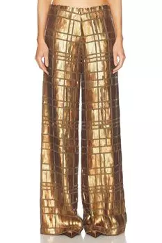 Брюки Zano с пайетками Alexis, бронза