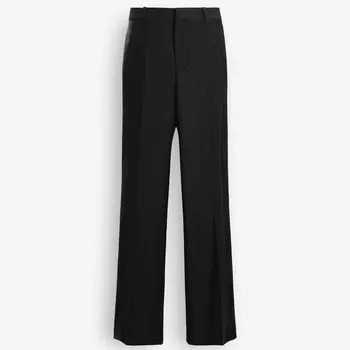 Брюки Zara by Carlyne Cerf Wool With Side Stripe, черный