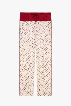 Брюки Zara by Stefano Pilati Strawberry Print Pyjama, мультиколор