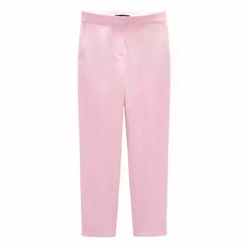 Брюки Zara Cropped, розовый