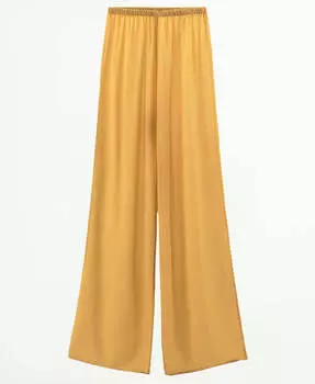 Брюки Zara Flowing Crepe, желтый