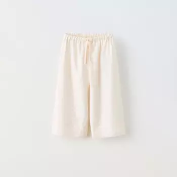 Брюки Zara Flowing Satin, устрично-белый