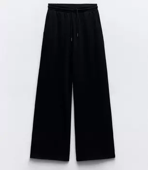 Брюки Zara Heavy Cotton, черный
