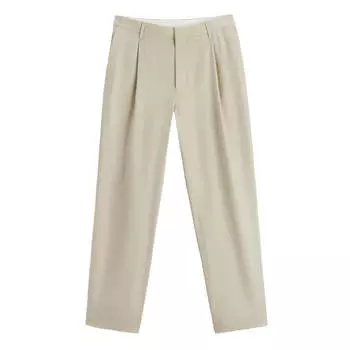 Брюки Zara Linen Blend Suit, бежевый