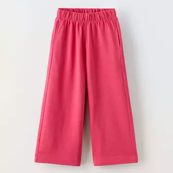 Брюки Zara Plain, темно-розовый
