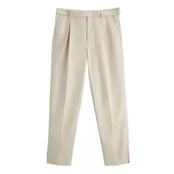 Брюки Zara Relaxed Fit Suit, бежевый