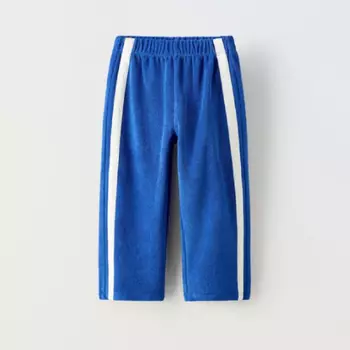 Брюки Zara Side Stripes, синий