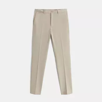 Брюки Zara Slim Fit Suit, бежевый