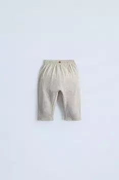 Брюки ZARA, светло-бежевый