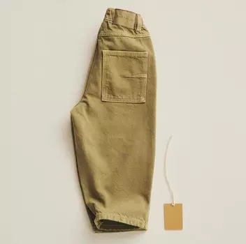 Брюки Zara Timelesz Balloon Fit Twill, хаки