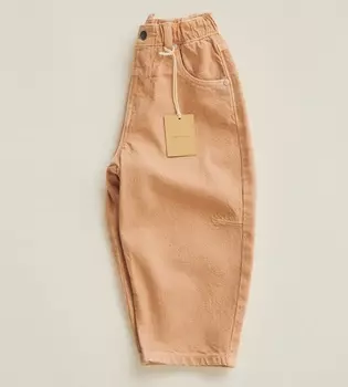 Брюки Zara Timelesz Balloon Fit Twill, темно-розовый