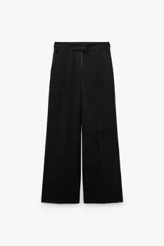 Брюки Zara Woold Blend Darted, черный