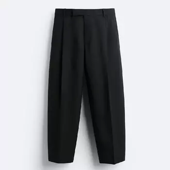 Брюки Zara X Studio Nicholson Pleated, черный