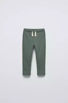 Брюки ZARA, зеленый