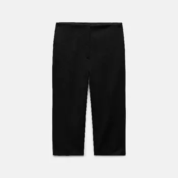 Брюки Zara Zw Collection Capri, черный