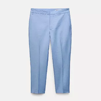 Брюки Zara Zw Collection Straight-fit, голубой
