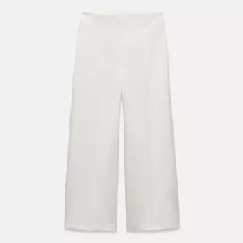 Брюки Zara Zw Collection Wide-leg, кремовый