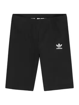 Брюки зауженного кроя ADIDAS ORIGINALS, черный