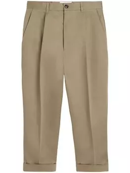 Брюки зауженного кроя AMI Paris, нейтральный