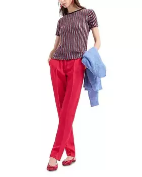 Брюки зауженного кроя Emporio Armani Cady, розовый