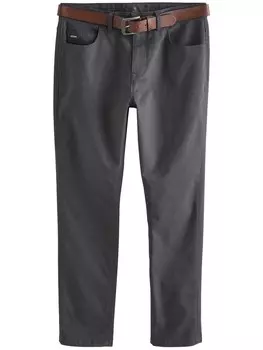 Брюки зауженного кроя Next, серый