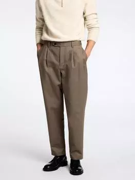 Брюки зауженного кроя SELECTED HOMME, цвет Morel