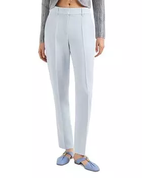 Брюки зауженные из крепа Cady Emporio Armani, синий