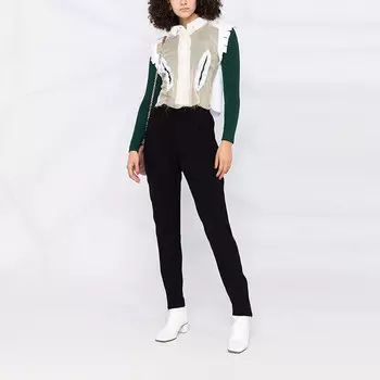 Брюки зауженные Maison Margiela с эластичным поясом, черный