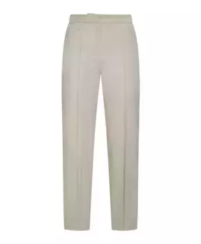 Брюки Zemira цвета экрю Max Mara, бежевый