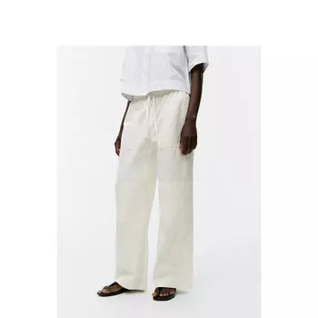 Брюки женские Arket с эластичной резинкой на талии, кремовый