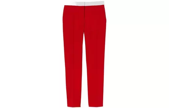 Брюки женские Burberry костюмные, красный / белый