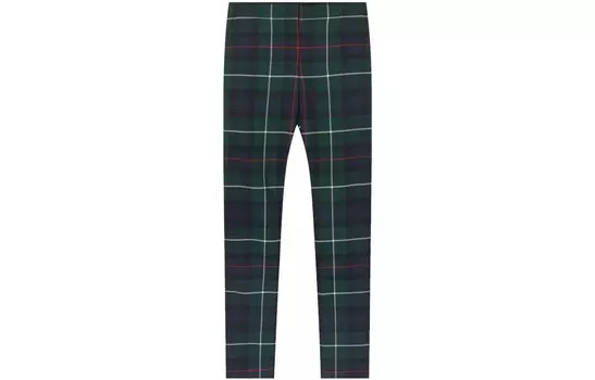 Брюки женские Burberry в клетку, синий / зеленый