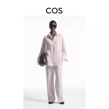Брюки женские COS льняные, сиреневый