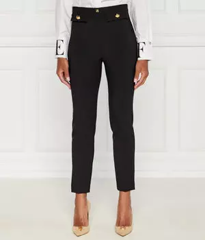 Брюки женские Elisabetta Franchi облегающего кроя с передними карманами, черный