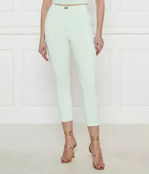 Брюки женские Elisabetta Franchi укороченные, светло-зеленый