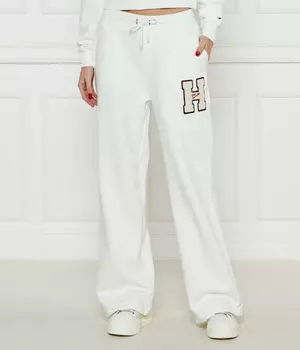 Брюки женские Flare Fit Tommy Jeans спортивные на кулиске, белый