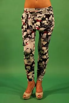 Брюки женские Gaud, белый / черный