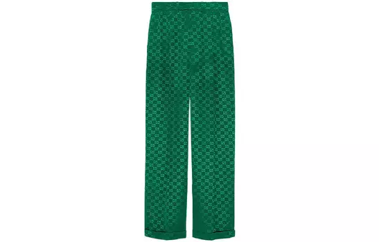 Брюки женские Gucci повседневные, зеленый