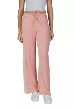 Брюки женские GUESS широкие с лампасами, розовый