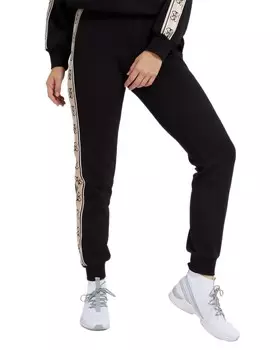 Брюки женские GUESS спортивные с лампасами, черный