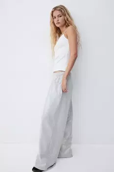 Брюки женские H&M спортивные на резинке, серый