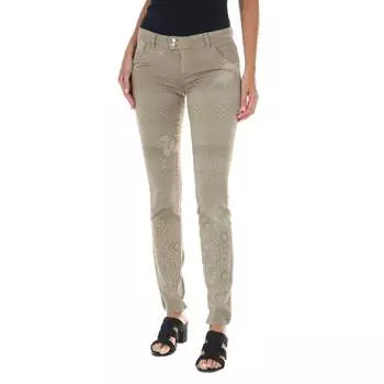 Брюки женские hk chino slim fit длиной до щиколотки бежевые Met, коричневый